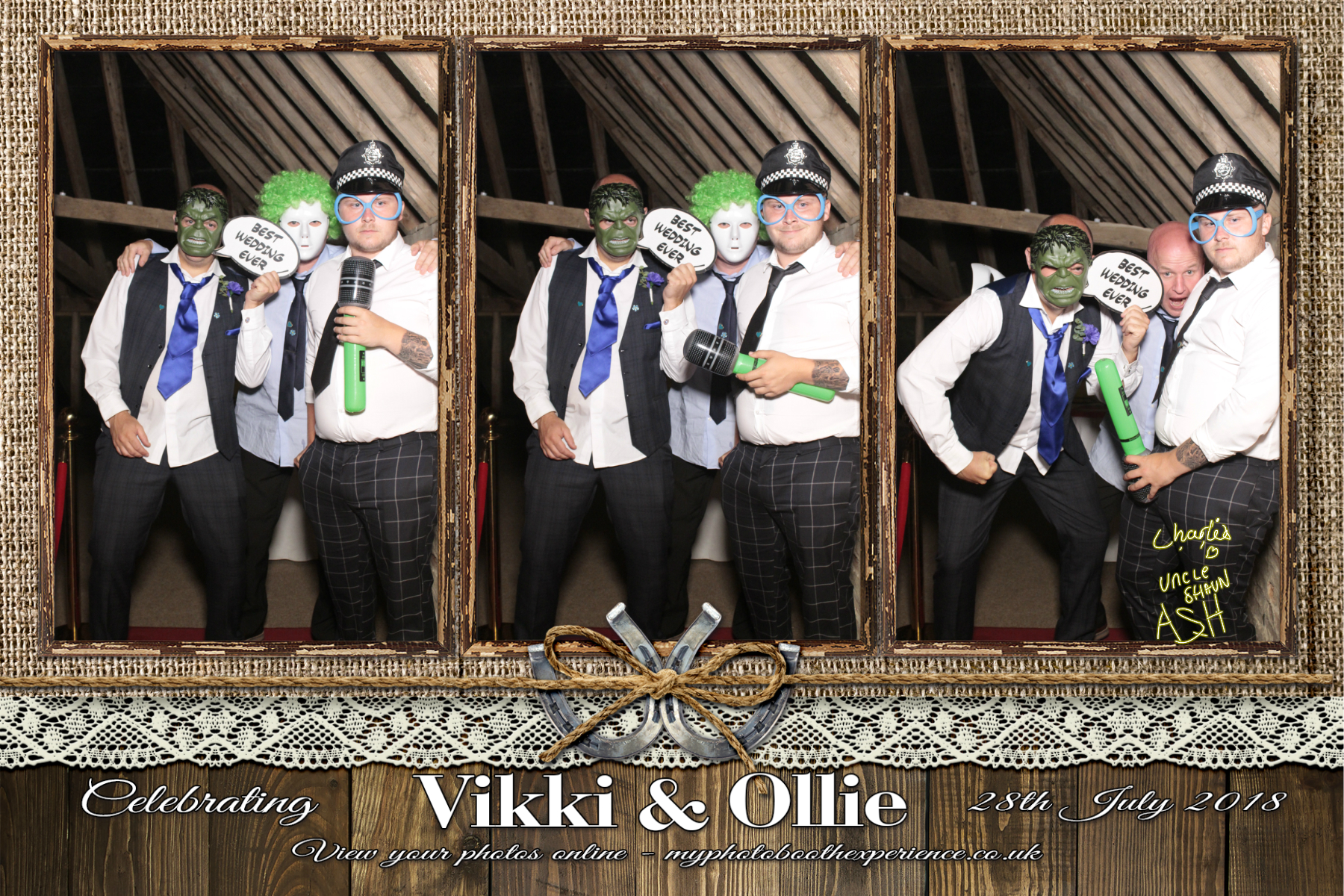 Vikki & Ollie's Wedding | View more photos from the event at gallery.myphotoboothexperience.co.uk/u/MyPhotoBoothExperienceLtd/Vikki-Ollies-Wedding